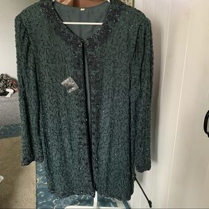 Embellished Green Cover Up